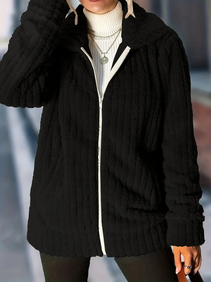 Timeless Sophistication Textured Utility Jacket