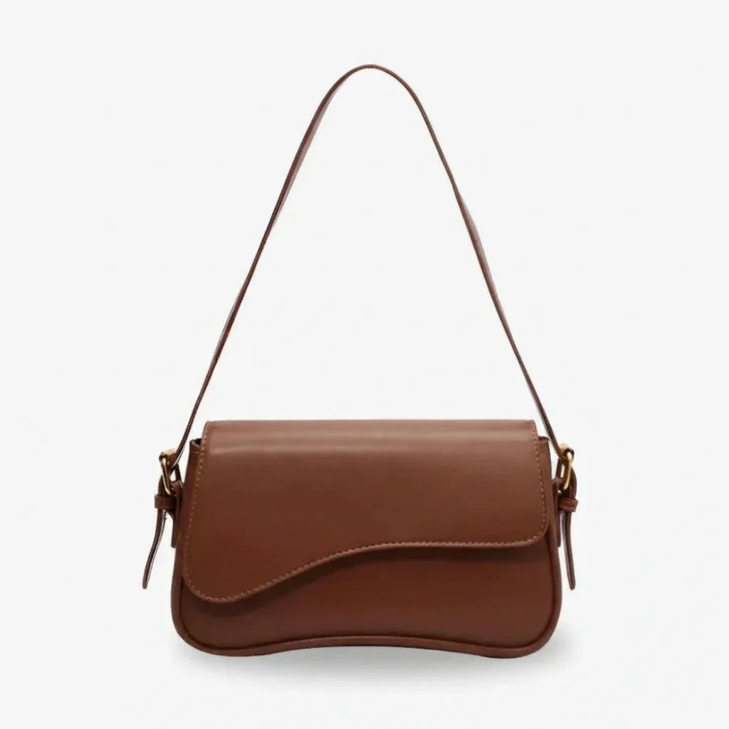 Zyora - Sculptural Minimalist Vegan Leather Crossbody Bag