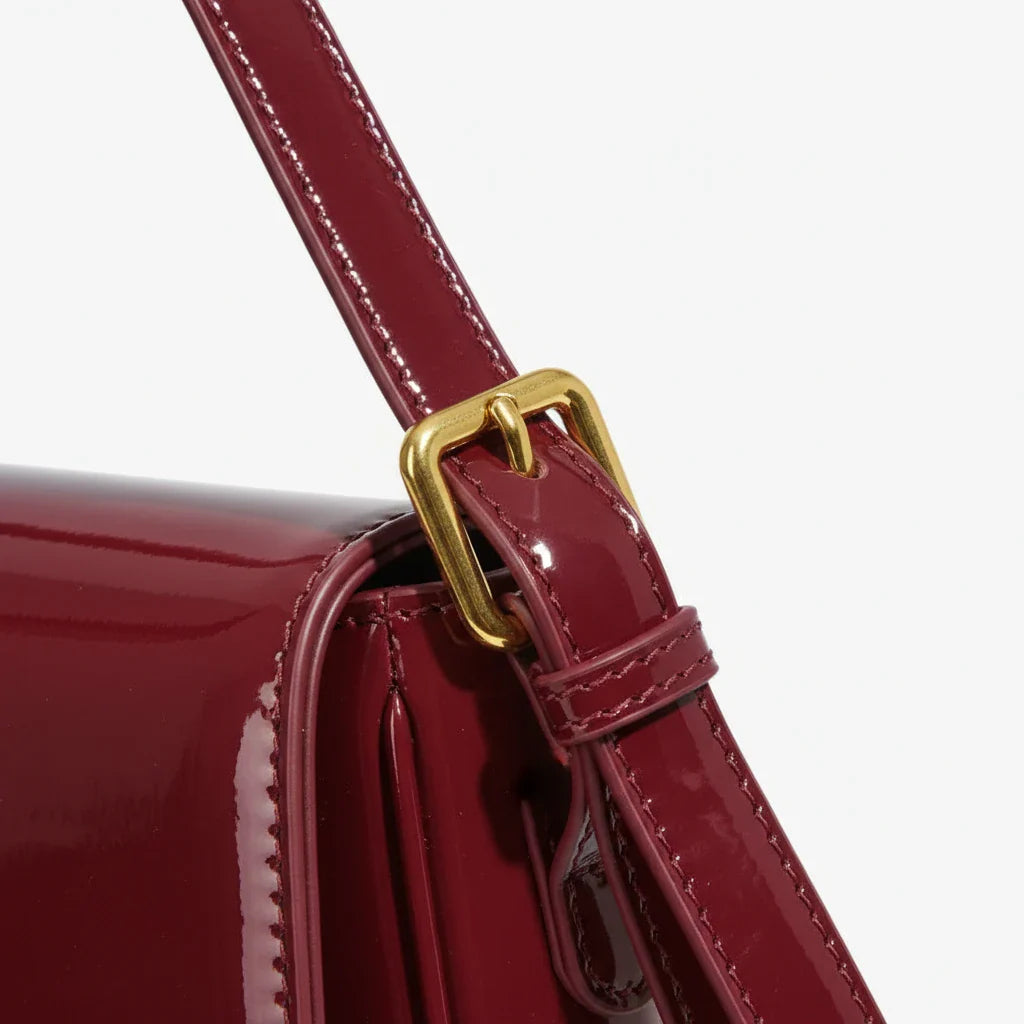 Zyora - Sculptural Minimalist Vegan Leather Crossbody Bag
