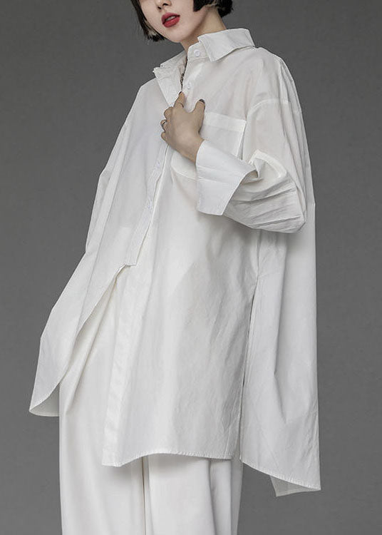 Sculptural Avant-Garde Asymmetrical Cotton Tunic