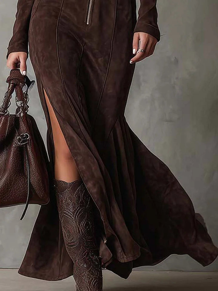 Sienna - Effortless Vintage Chic Belted Maxi Dress