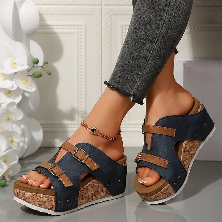 Effortless Cloud-Comfort Support Ortho Wedge Sandals
