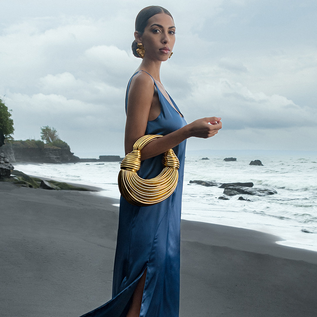 Lara - Sleek Sophistication Knotted Handbag
