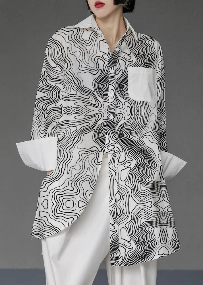 Sculptural Avant-Garde Asymmetrical Cotton Tunic
