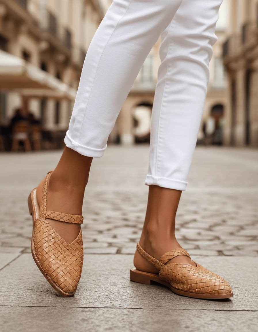 Elena Elegance Toe Slip-On Flats