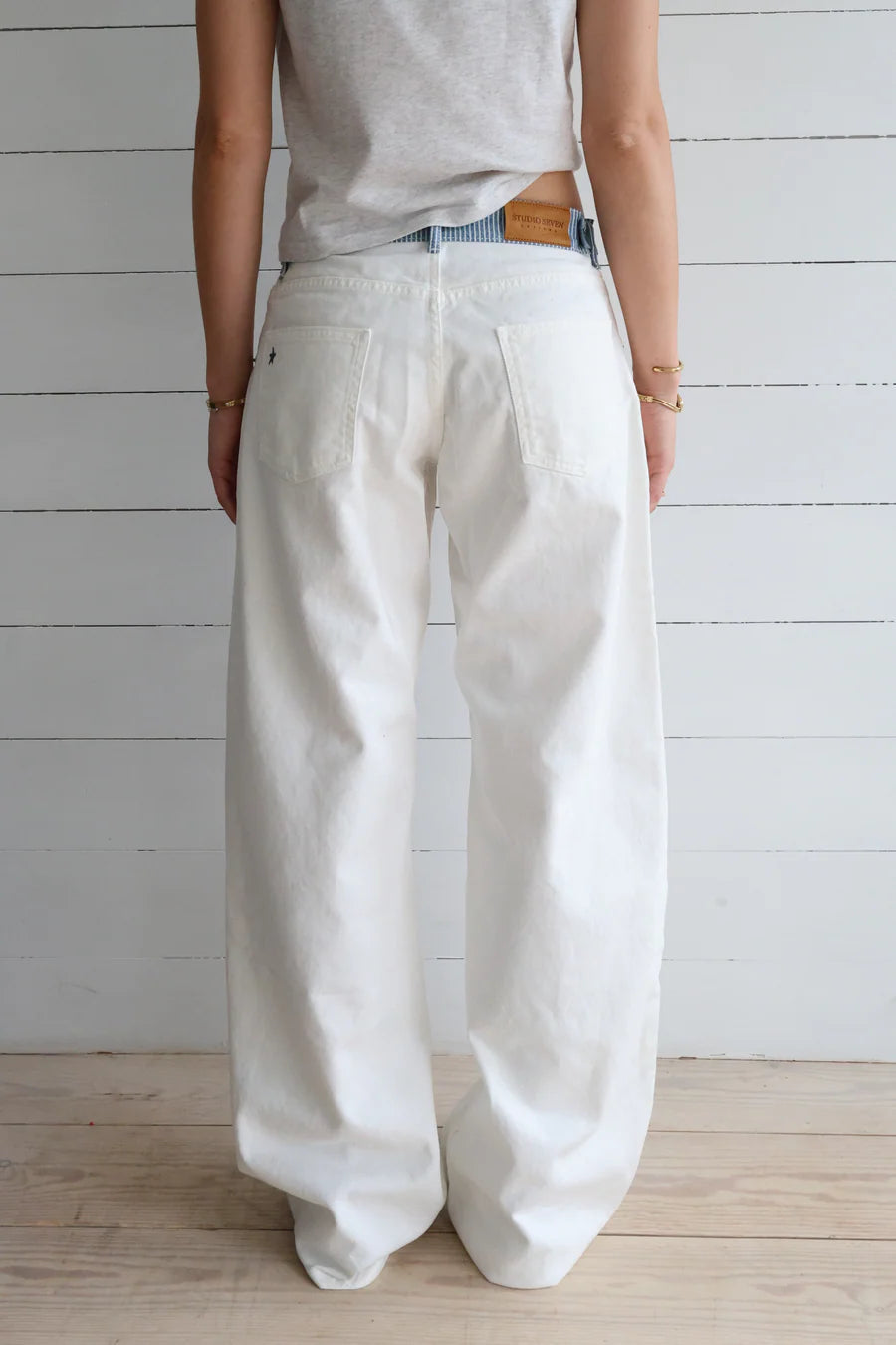 Jodie Coastal - Relaxed Adjustable High-Waist Wide-Leg Jeans