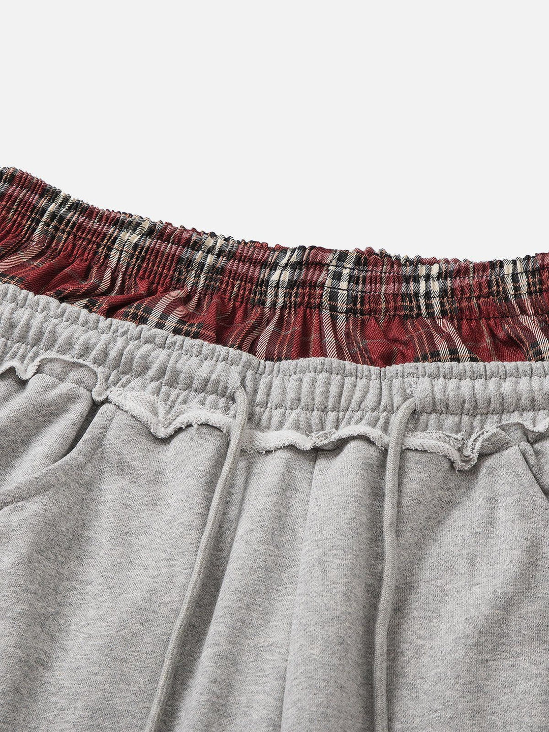 Streetwear Chic Double-Waist Baggy Sweatpants